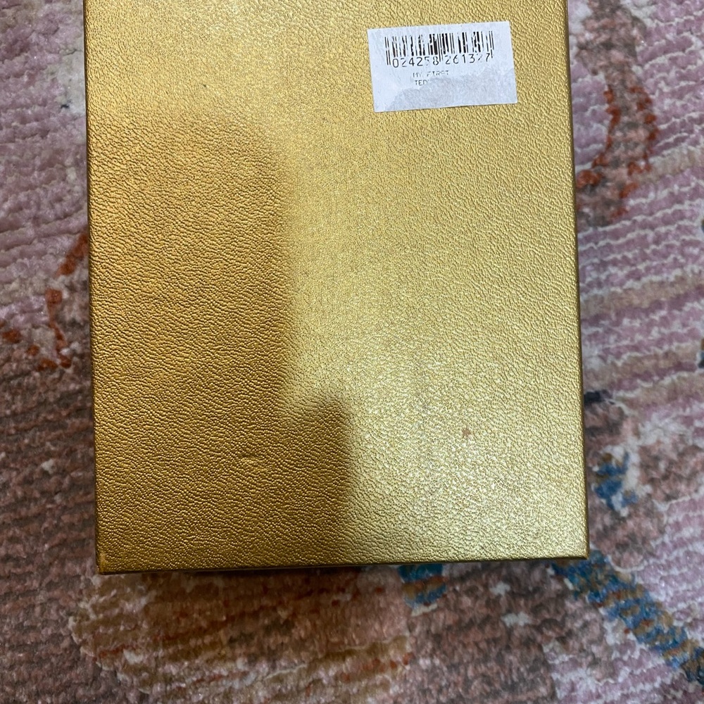 Waterford Crystal Teddy Bear Ornament with Gold Accents - Picture 9 of 9